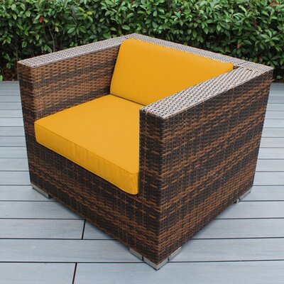 Club Patio Chair With Cushions Ohana Depot Fabric Color Sunbrella