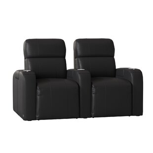 Home Theater Row Seating With Chaise Footrest (Row Of 2) By Latitude Run