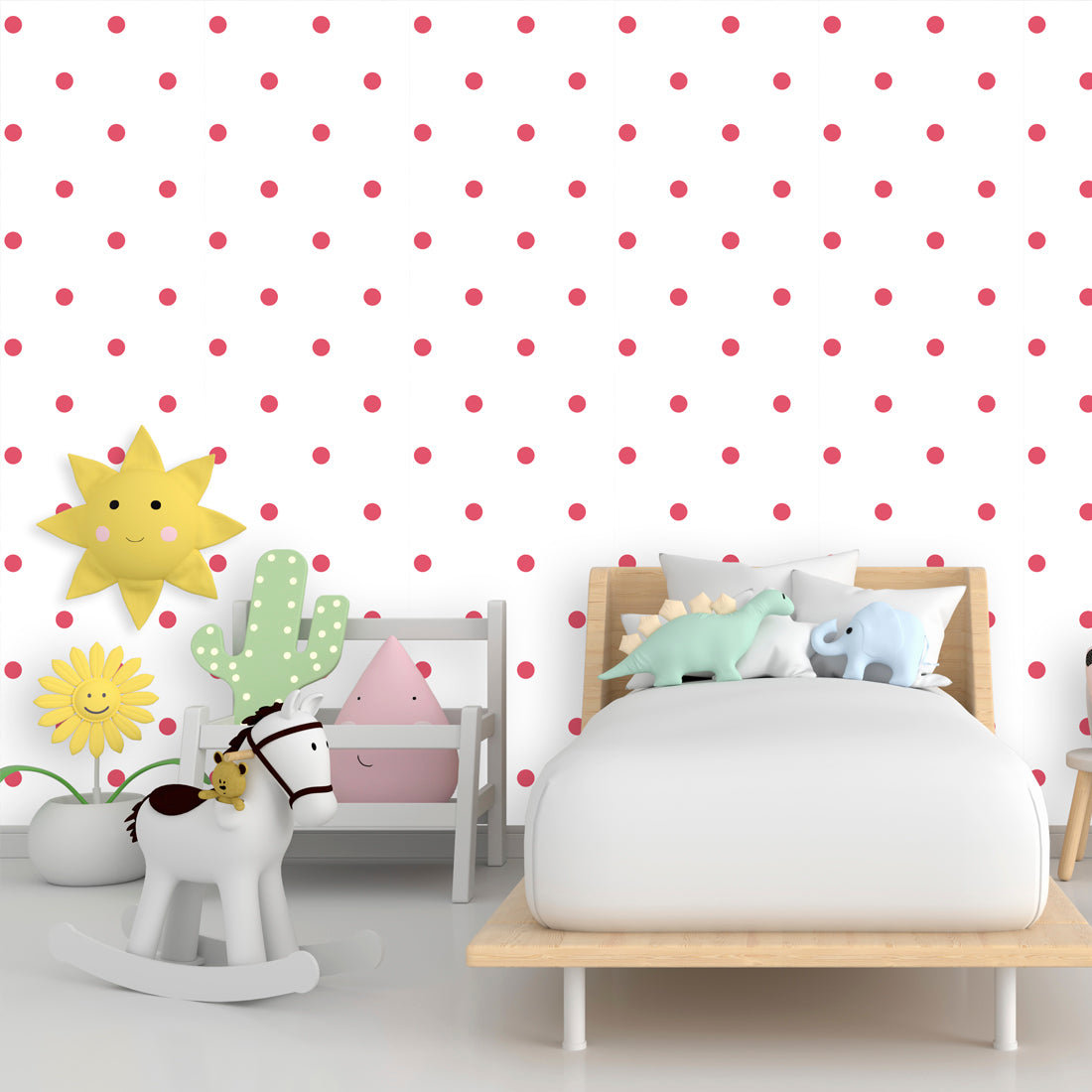 Latitude Run® Peel & Stick Polka Dots Wallpaper Wayfair