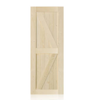 Renin Paneled Manufactured Wood Gatsby Barn Door With Installation Hardware Kit Wayfair