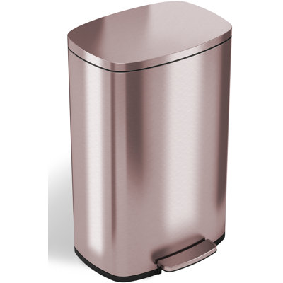 SoftStep Deodorizer Stainless Steel 13 Gallon Step on Trash Can