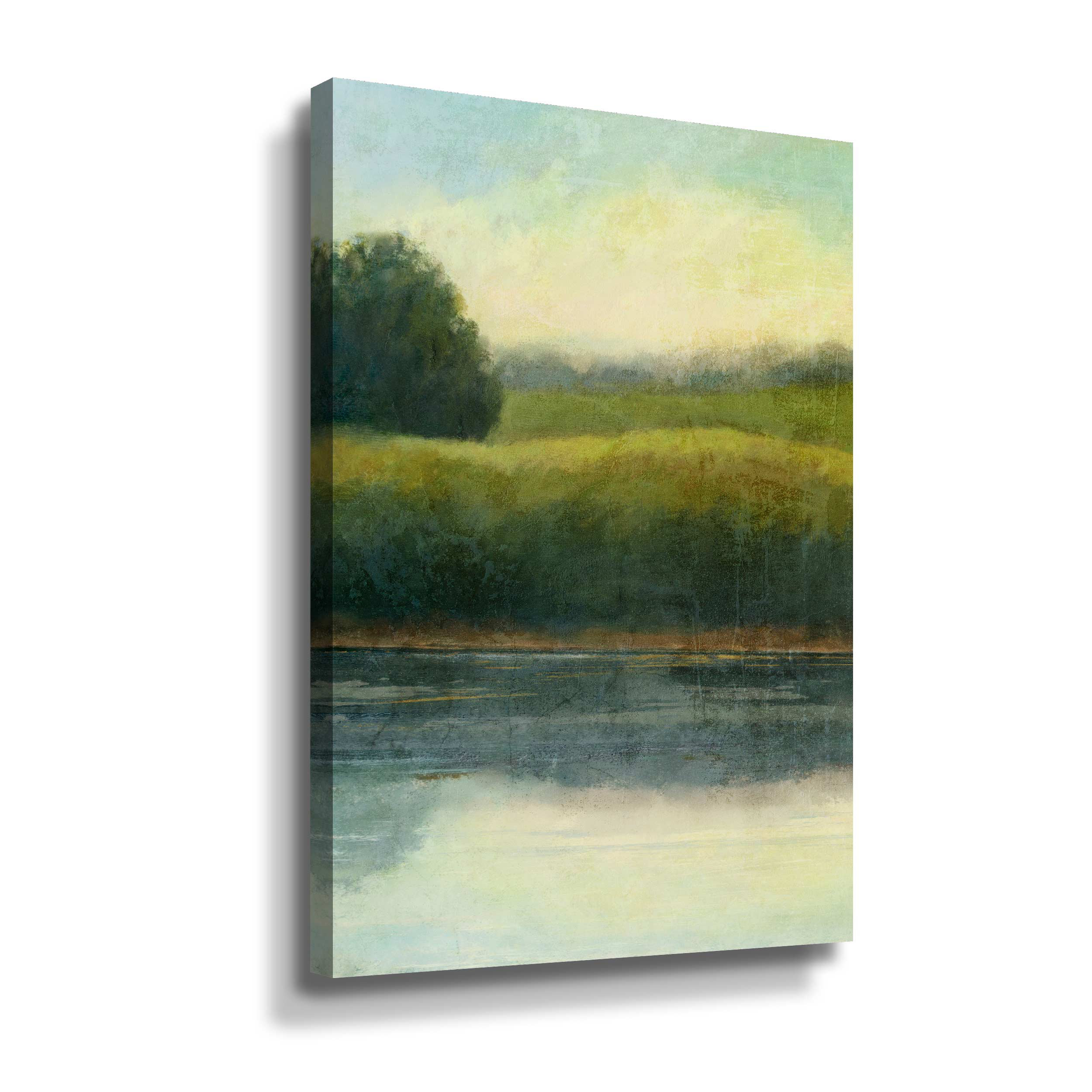 Wrought Studio Riverbank 1 Riverbank 1 - Painting on Canvas | Wayfair