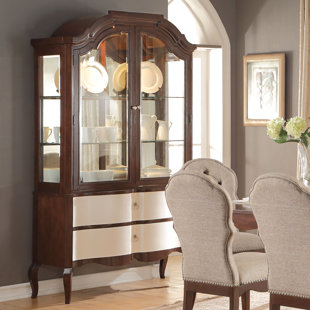 Go to store & view more images Daxten Lighted China Cabinet by Darby Home Co