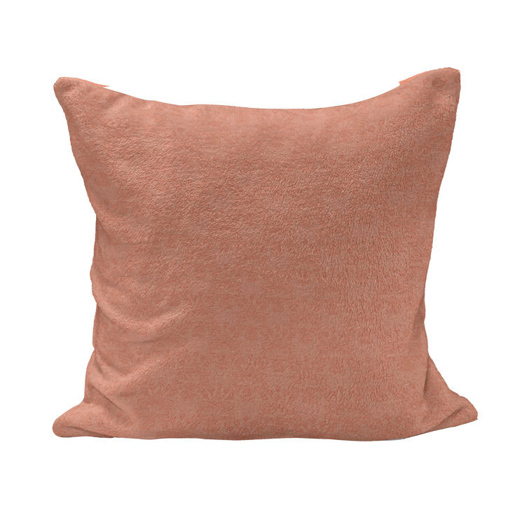 peach colored throw pillows