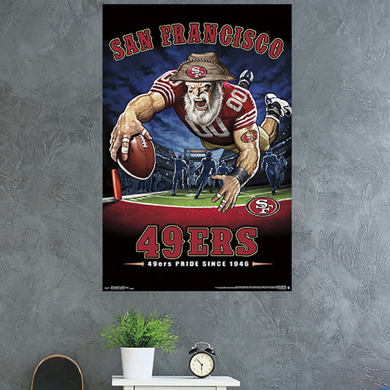 Trends International San Francisco 49ers End Zone Paper Print Wayfair
