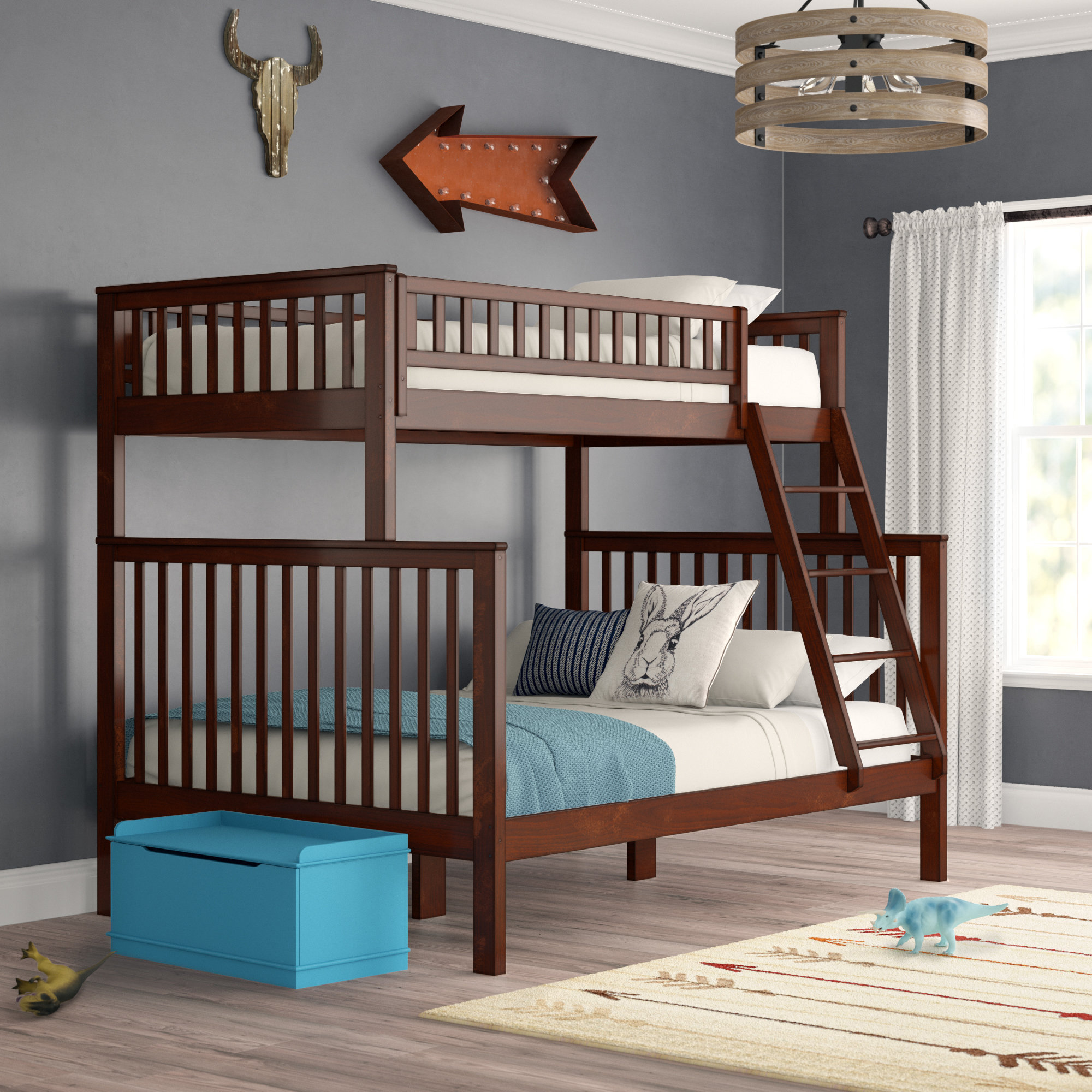 shyann twin over full bunk bed with trundle