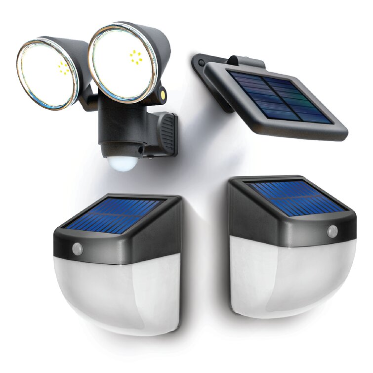Solar Sensor 54 LED Flood Light Security Spot Lamp Outdoor Security Dusk-to-Dawn