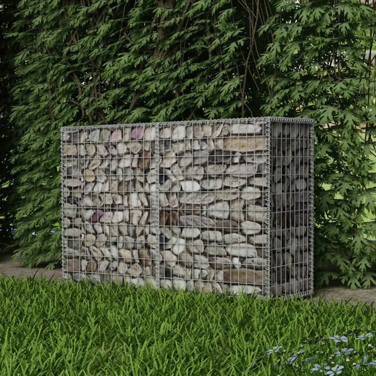 Steel Gabion Stone Basket Retaining Wall Garden Wire Cage Fench Border Privacy 