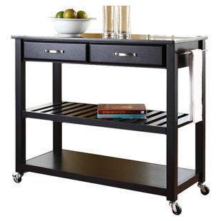 Modern Kitchen Islands Carts Allmodern Hedon Kitchen Island With Granite Top