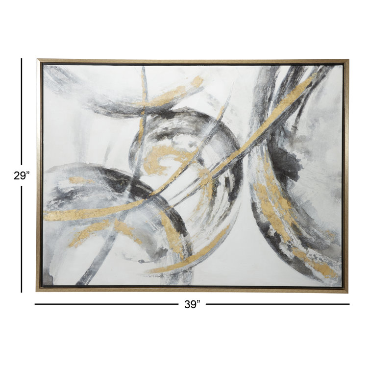 Cosmoliving By Cosmopolitan Abstract - Picture Frame Painting On Canvas & Reviews | Wayfair