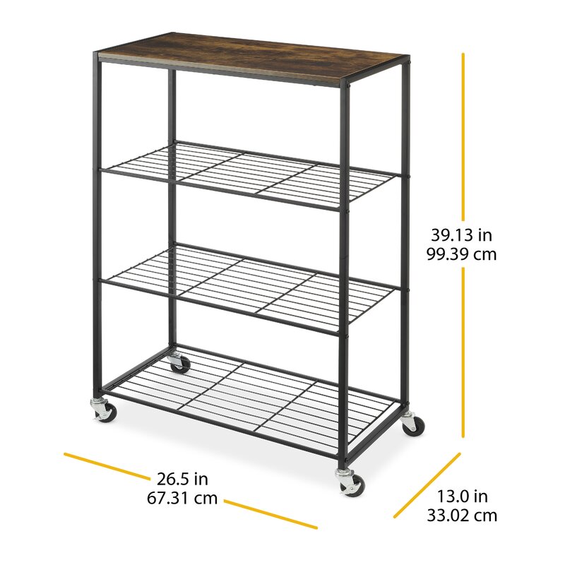 rolling storage shelves