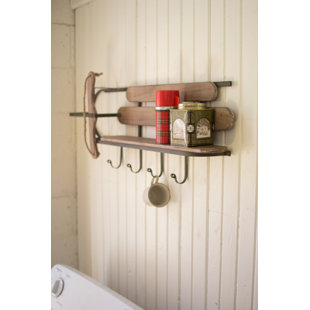 nursery shelf with hooks