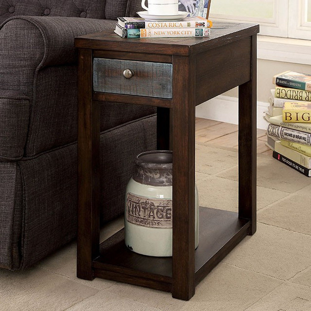 Avelina Rustic End Table With Storage Avelina Rustic End Table With Storage