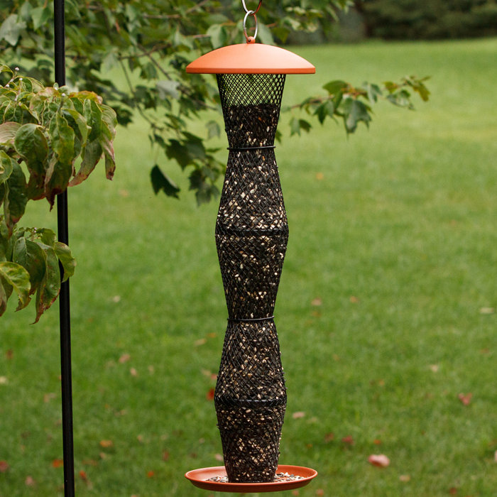 Perky Pet Terra Cotta And Sunflower Tube Bird Feeder Wayfair Ca