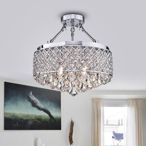 Viola 4-Light Semi Flush Mount