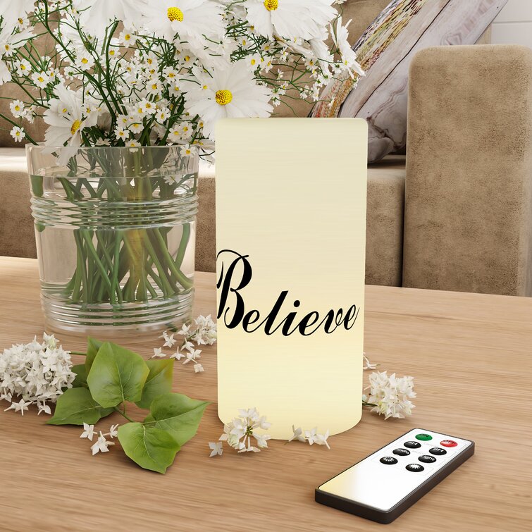 Believe Decorative LED Scented Flameless Candle