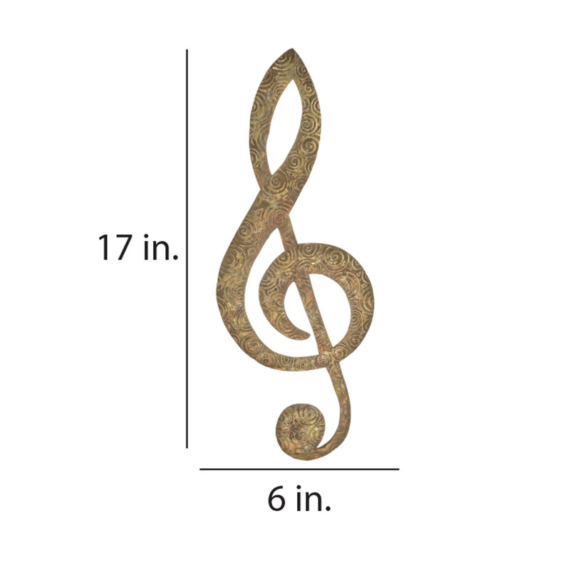 Winston Porter Traditional Music Note Metal Wall Decor Reviews