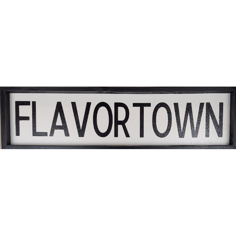 August Grove Flavortown Sign Wall Decor Wayfair