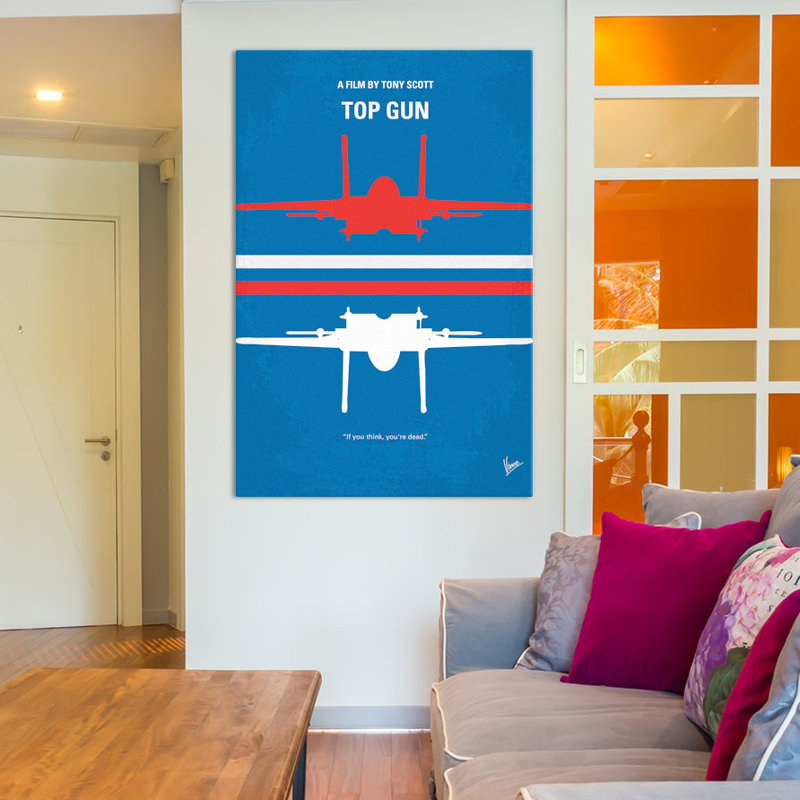 East Urban Home Top Gun Minimal Movie Poster Graphic Art On