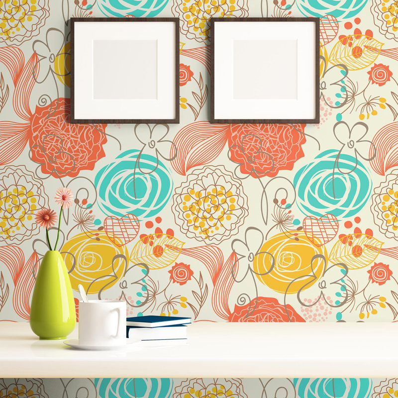 Red Barrel Studio Keech Heart Removable Peel And Stick Wallpaper