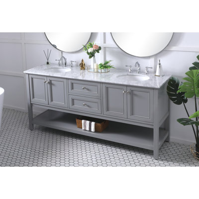 Find the Perfect Gray 72 Inch Vanities | Wayfair