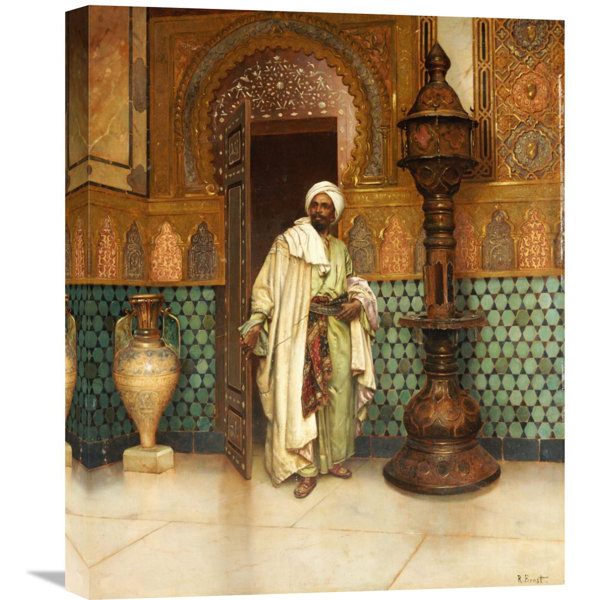 Global Gallery An Arab In A Palace Interior By Rudolf Ernst