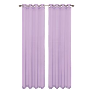 Gallimore Solid Sheer Grommet Single Curtain Panel