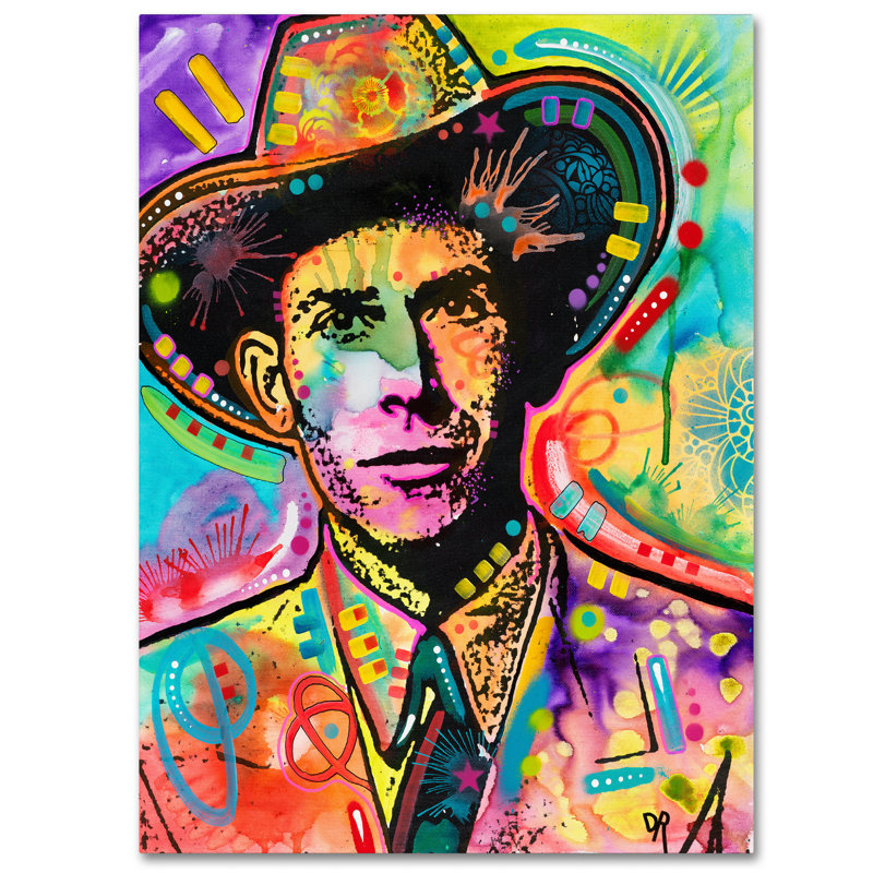 Trademark Art Hank Williams Graphic Art Print On Wrapped Canvas Wayfair
