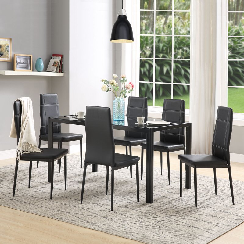 Merax Maynard 7 Piece Dining Set Reviews Wayfair