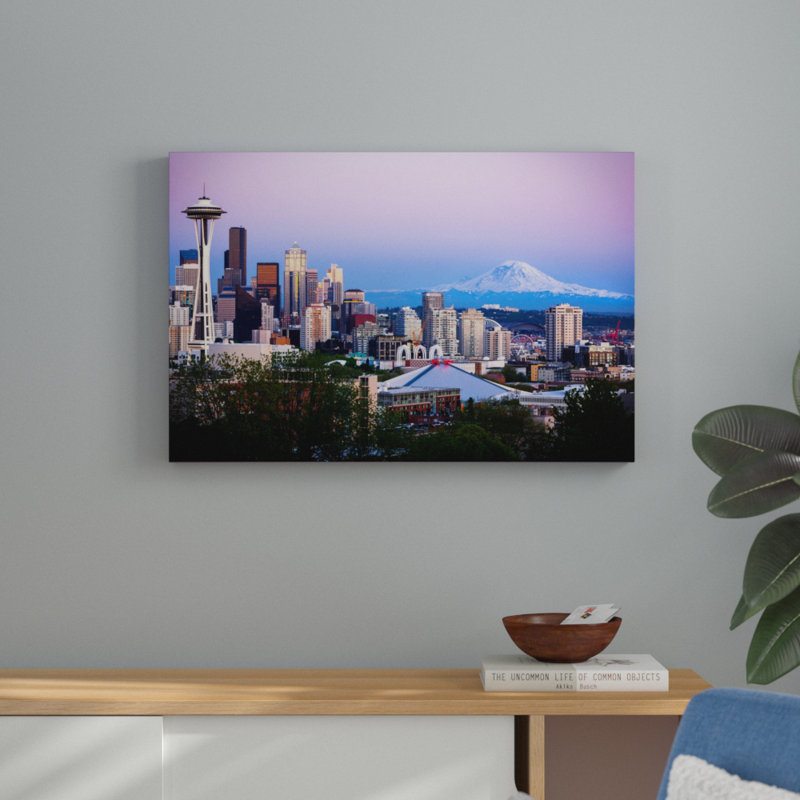 Ebern Designs Seattle And Mt Rainier 2 Photographic Print On