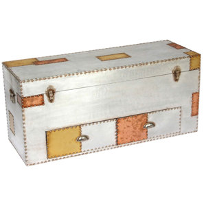 Couchtischtruhe Aluminium and Copper von Homeste..