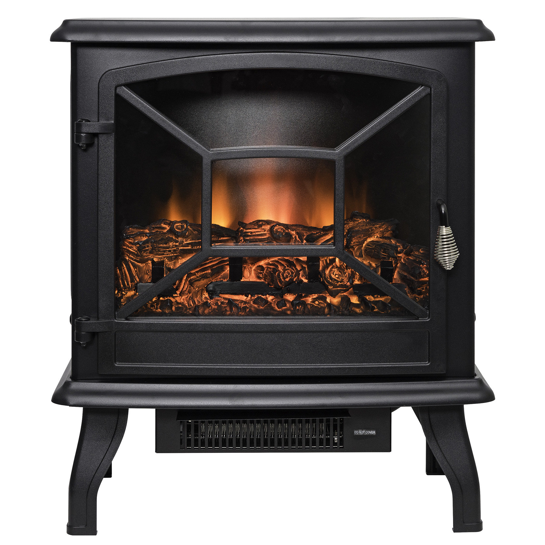 Akdy 2 Setting Tempered Glass 3d Flames Electric Fireplace