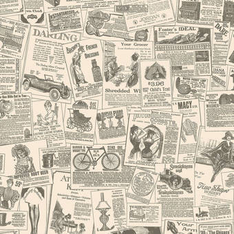 Avoir Images Ophelia Co Clowers Vintage Newspapers 32 7 L X 20 5 W Roll dernière salutations