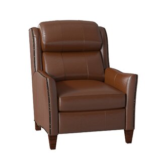 Lancaster Leather Manual Recliner By Bradington-Young