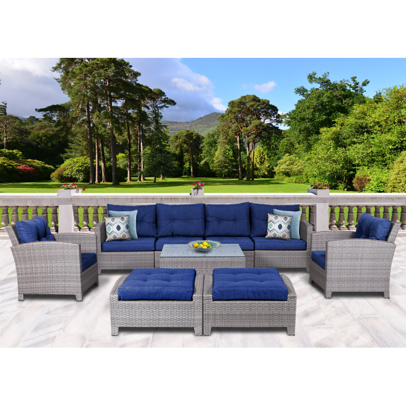 9 Piece Outdoor Sectional