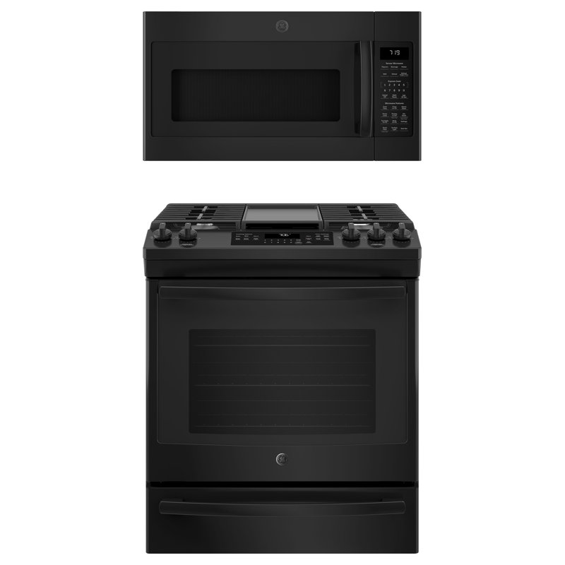 Ge Liances 2 Piece Kitchen Package With 30 Slide In Gas Range Ge Liances 2 Piece Kitchen Package