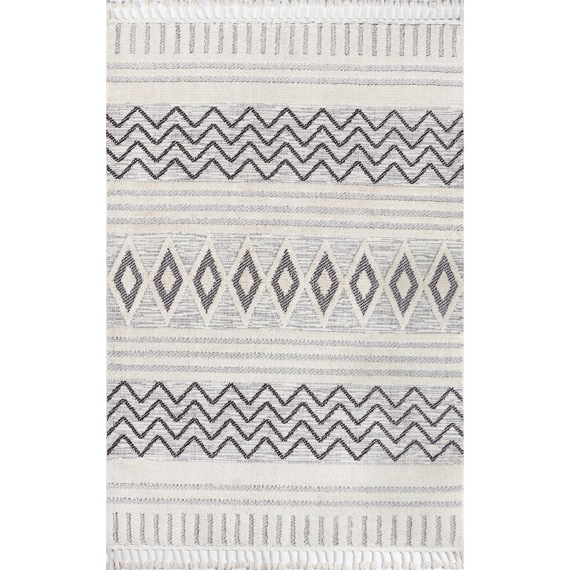 Brumbaugh Power Loom Ivory Light Gray Rug Reviews Joss Main