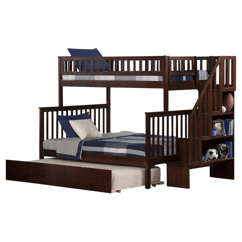 Shyann Twin Over Full Bunk Bed with Trundle & Reviews AllModern