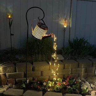 Garden Watering Can String Light Solar Power Terraces Lamp Fairy Light 