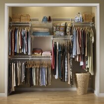 Wall-Mounted/Built-In Clothes Rails & Wardrobe Systems You'll Love |  Wayfair.co.uk