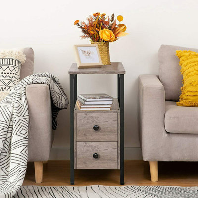 Ashippun 24'' Tall 2 - Drawer End Table with Storage