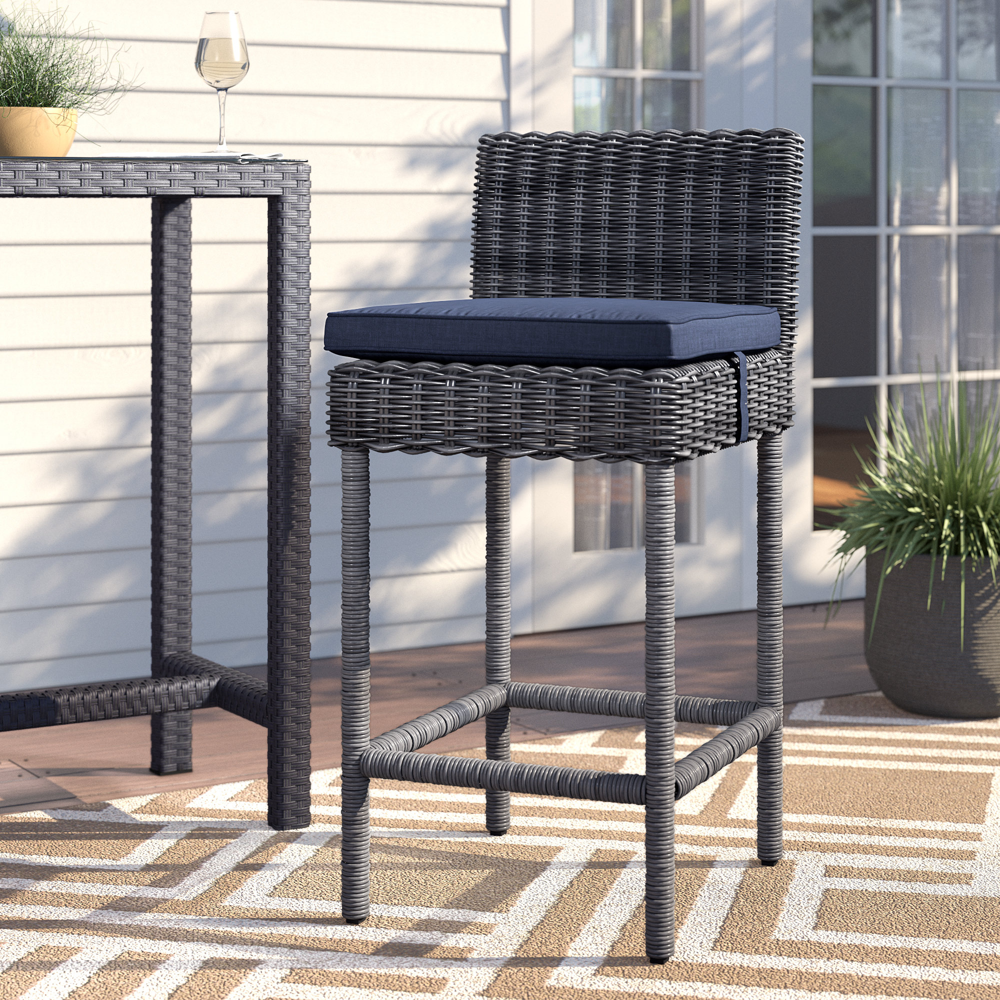 sunbrella outdoor bar stools