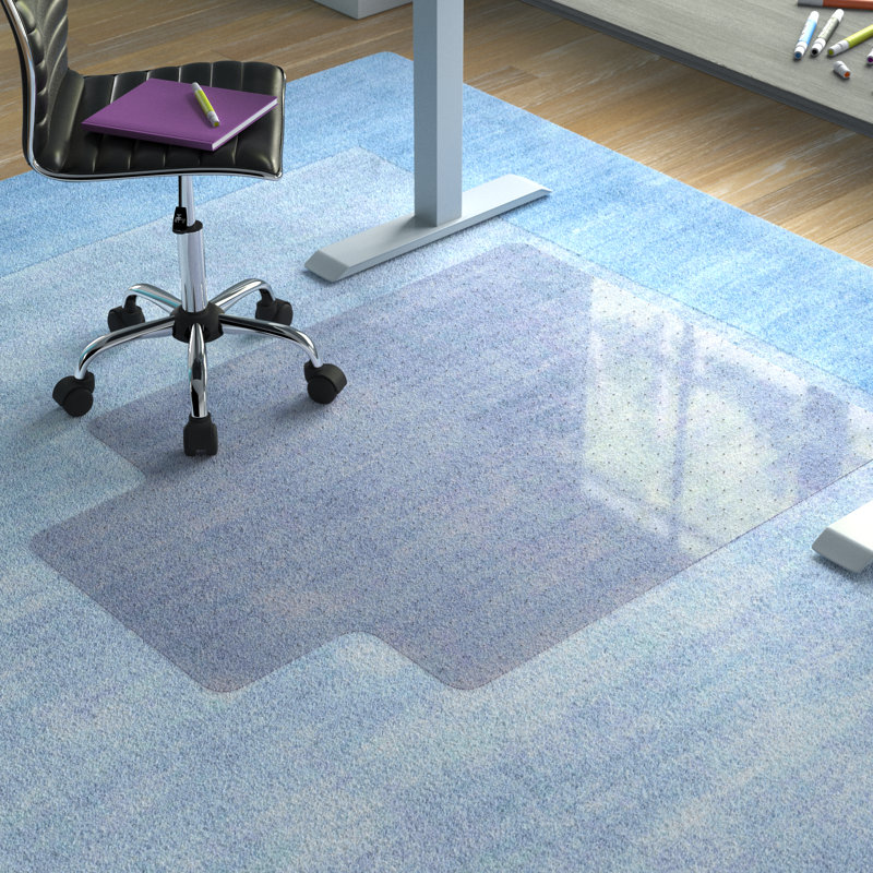 Wayfair Basics Office Low Pile Carpet Straight Edge Plastic Chair Mat Reviews