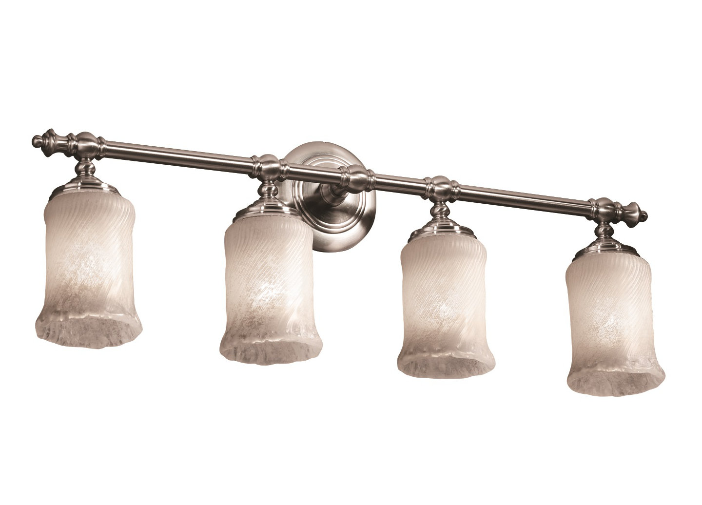 Wrought Studio Zeiger 4 Light Brushed Nickel Bath Bar Wayfair