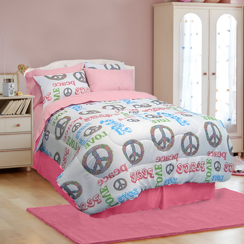 Veratex Peace And Love 4 Piece Comforter Set Reviews Wayfair