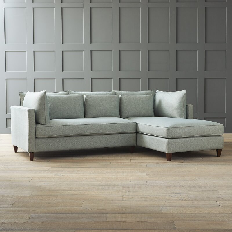 Wayfair Custom Upholstery Ayla 109 Wide Sofa Chaise Reviews Wayfair