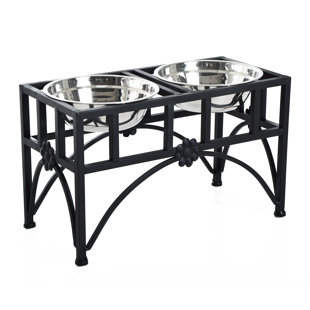 3 Bowl Dog Feeder Wayfair