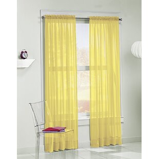 Lemon Citrus Yellow Food Kitchen Foodie 50" Wide Curtain Panel by Roostery 
