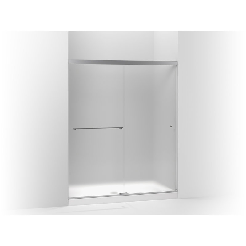 Kohler Revel Sliding Shower Door 70 H X 56 625 59 625 W With 0 3125 Thick Frosted Glass Wayfair