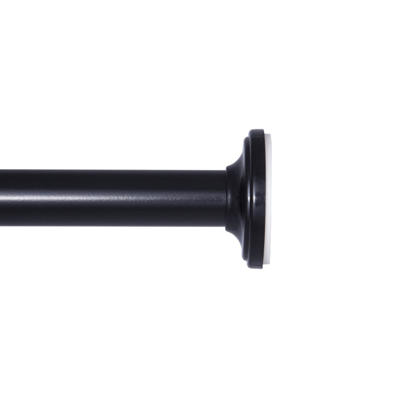 Wayfair Basics® Camlock Tension Rod, 28-60" Adjustable Length, 5/8" Dia. Steel Tube Finish: Black